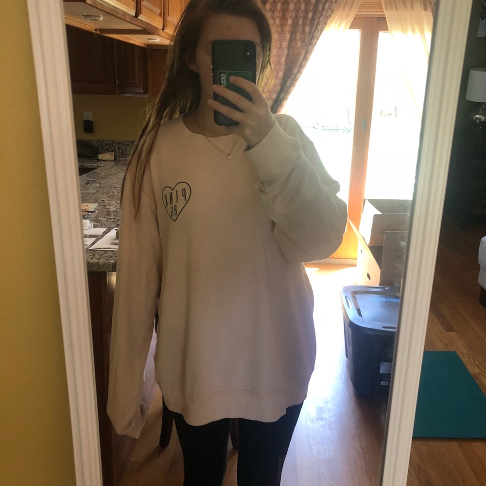 Pink Oversized Sweatshirt